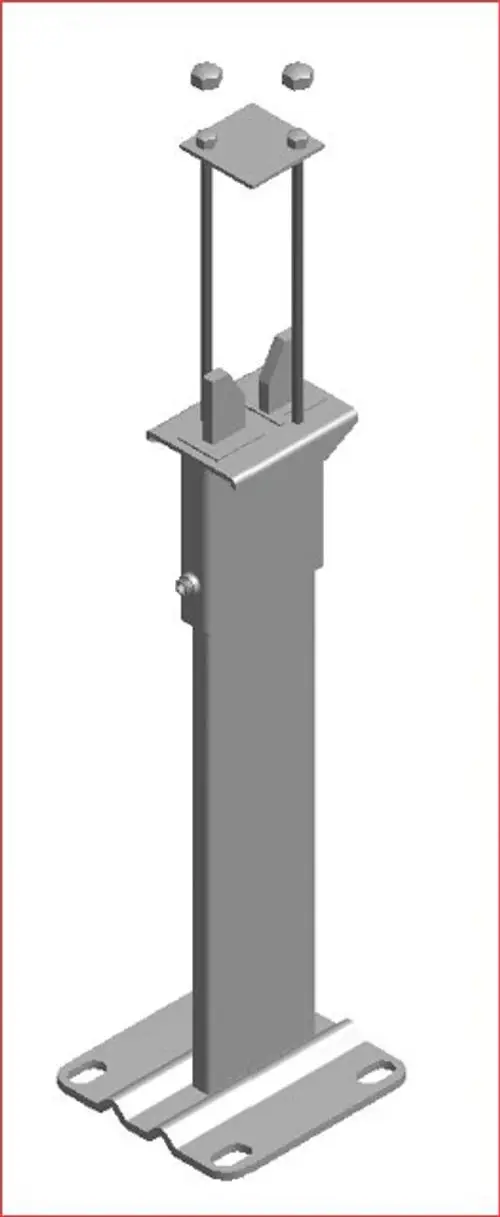 Kermi Standkonsole AK3, H = 300mm, RAL9016 SG, ZB03620001